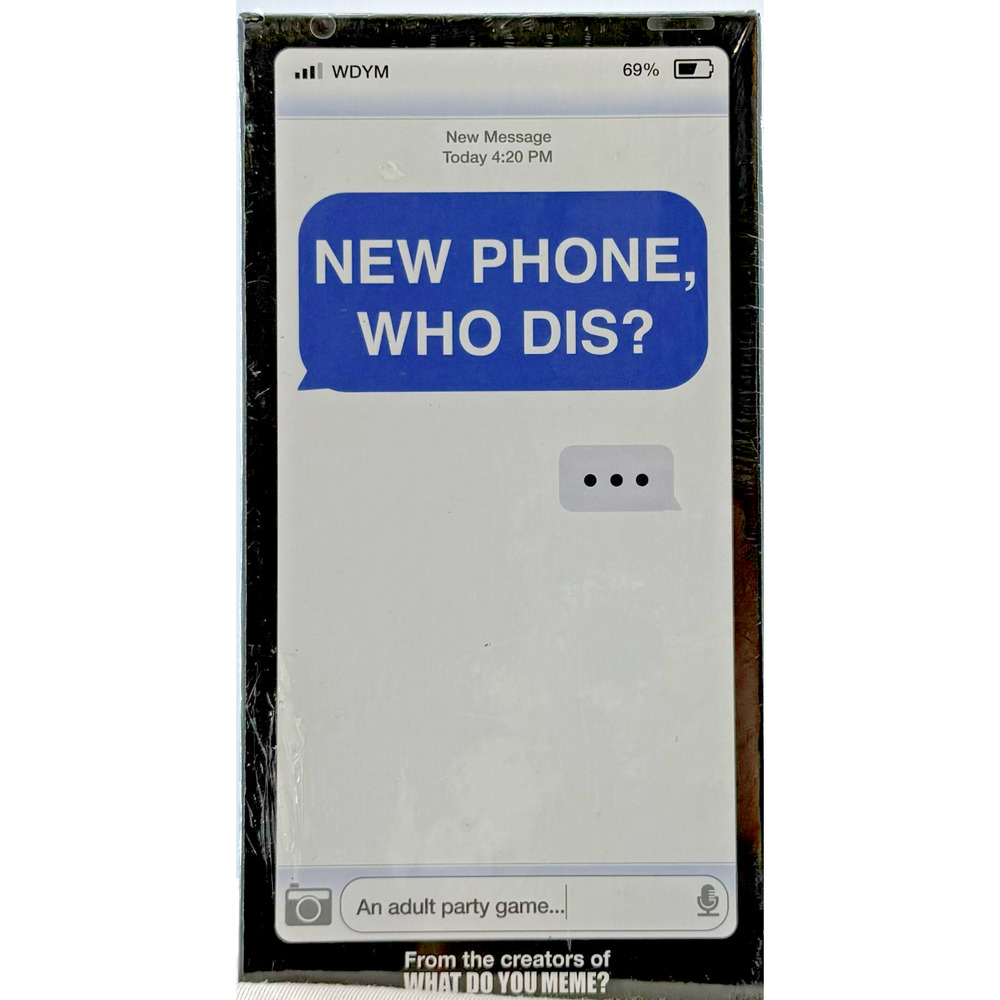New Phone Who Dis? What Do You Meme Adult Party Card Game Sealed